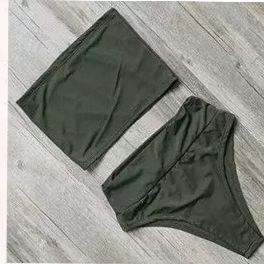 2 piece high waisted bathing suit - Picture 3 of 4
